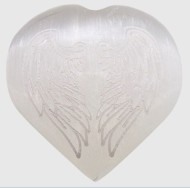 Selenite Heart Carving 6.5cm