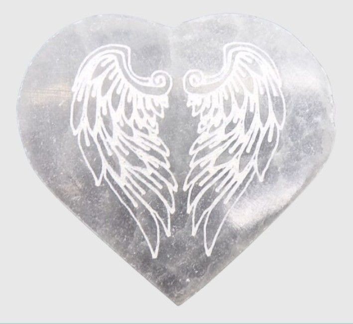 Selenite wing plate 6.5cm