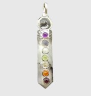 Rainbow Moonstone Chakra Pendant