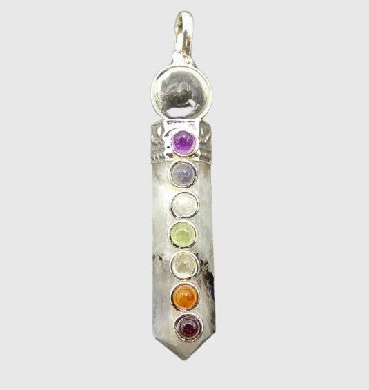 Rainbow Moonstone Chakra Pendant